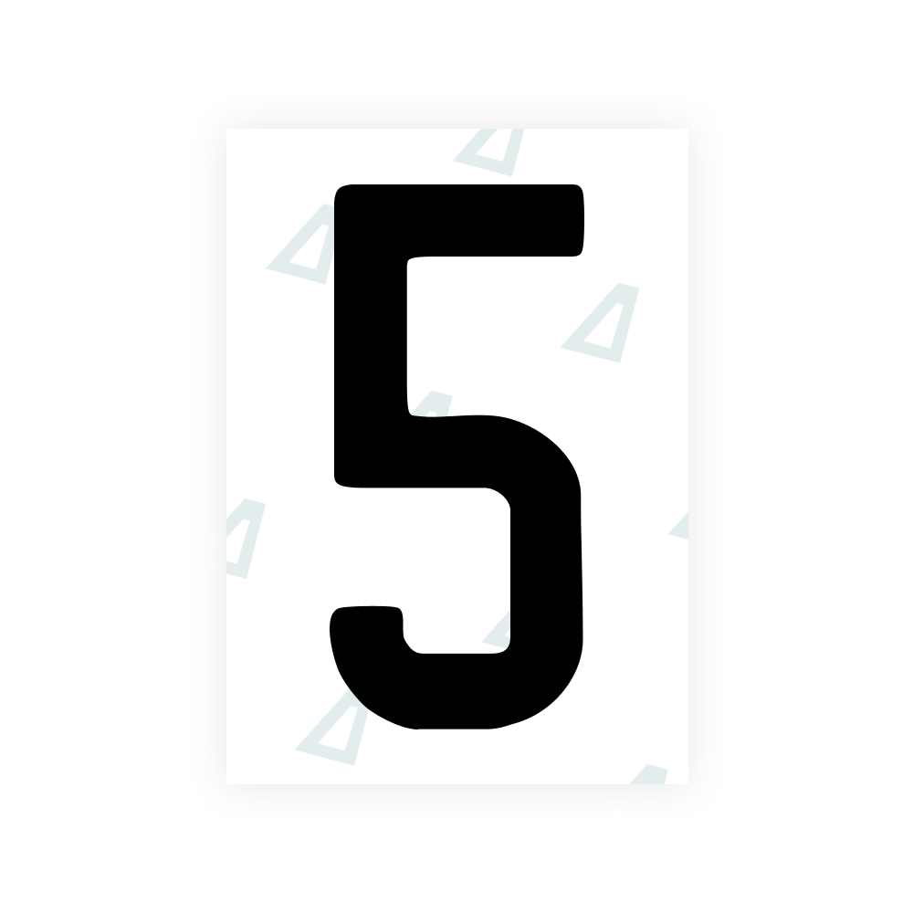 Alite Nanofilm for US (Colorado) license plates - Symbol "5"