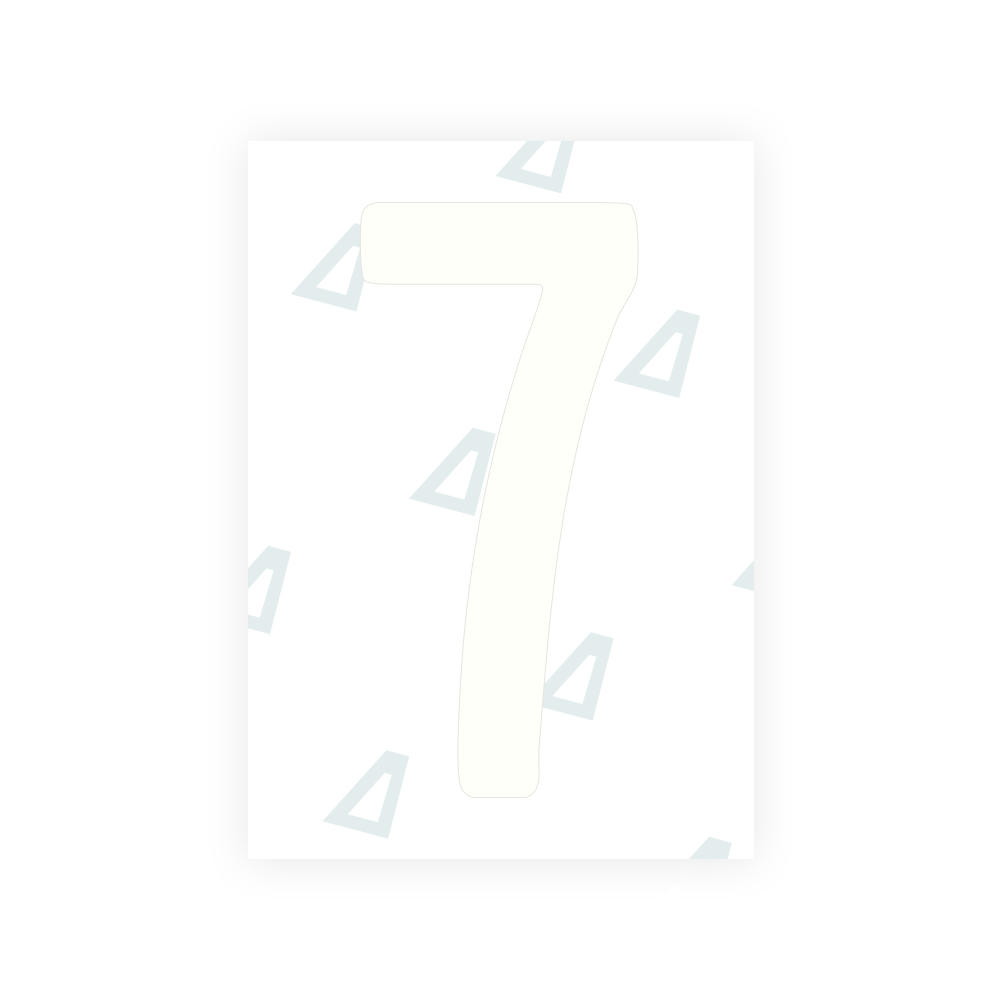 Alite Nanofilm for US (Colorado) license plates - Symbol "7"