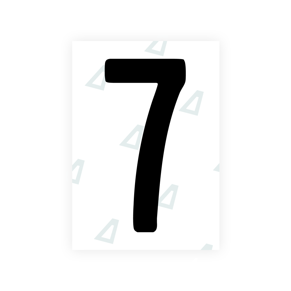 Alite Nanofilm for US (Colorado) license plates - Symbol "7"