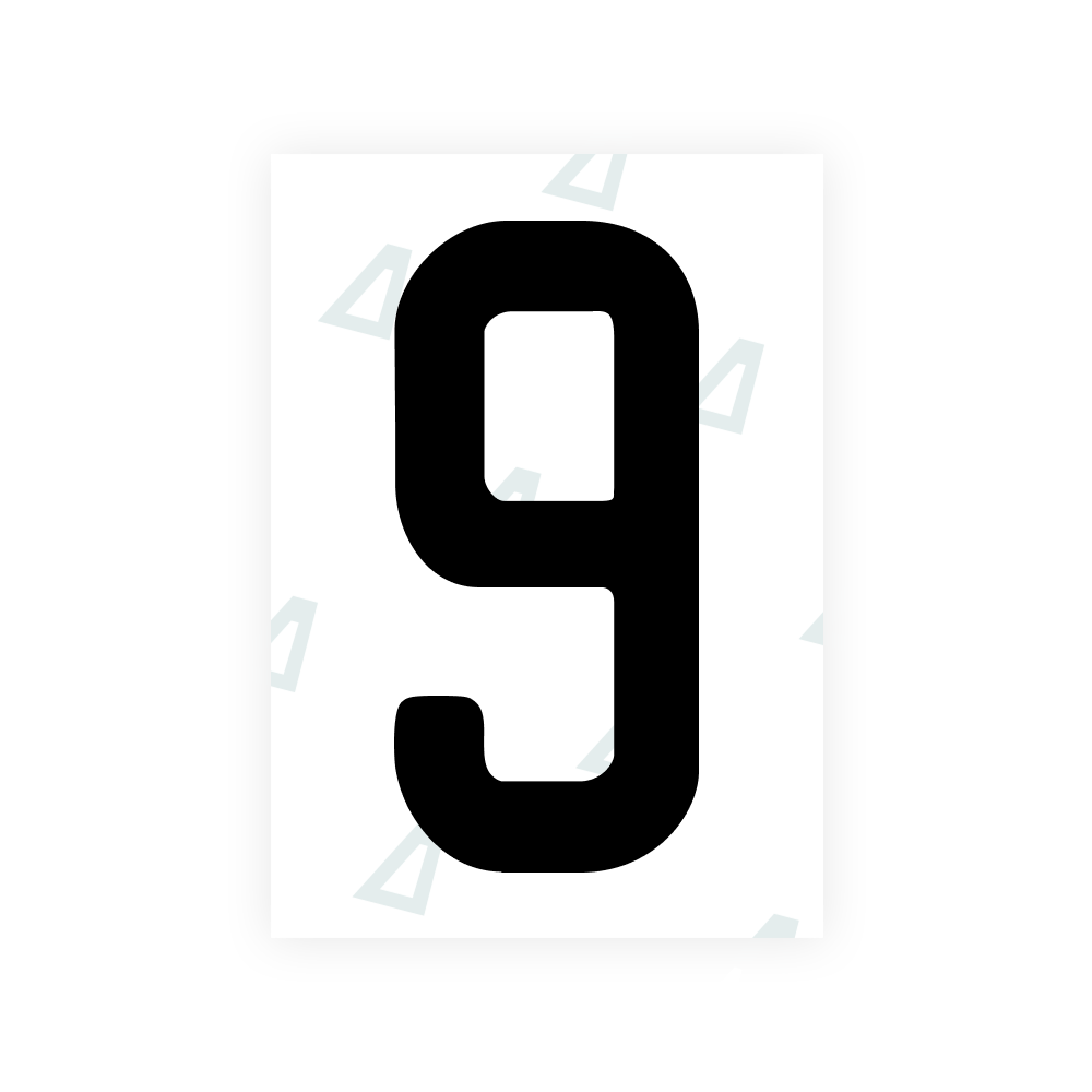 Alite Nanofilm for US (Colorado) license plates - Symbol "9"