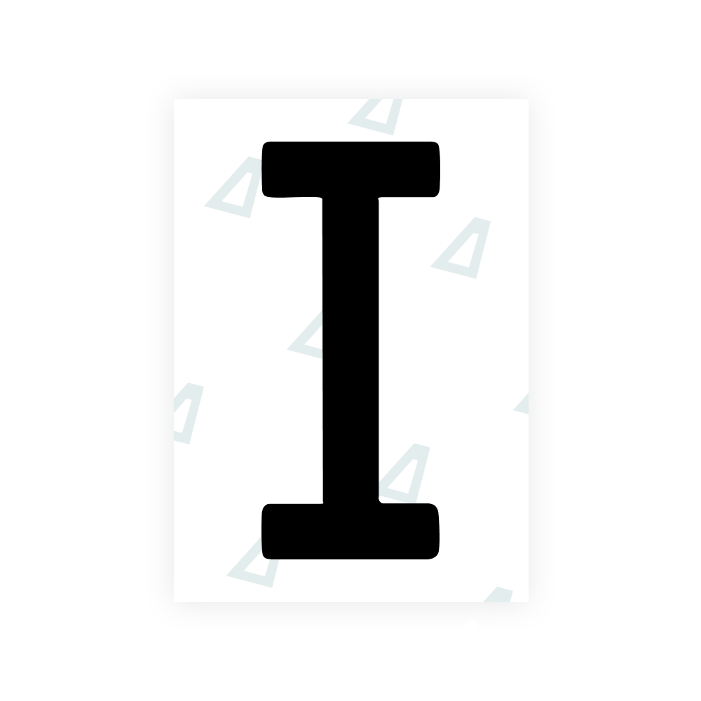 Alite Nanofilm for US (Colorado) license plates - Symbol "I"