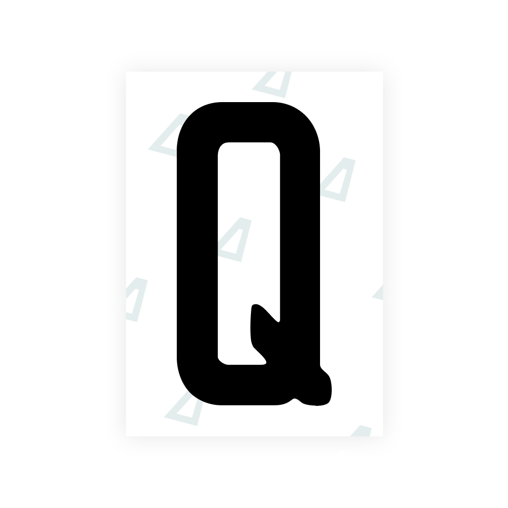 Alite Nanofilm for US (Colorado) license plates - Symbol "Q"