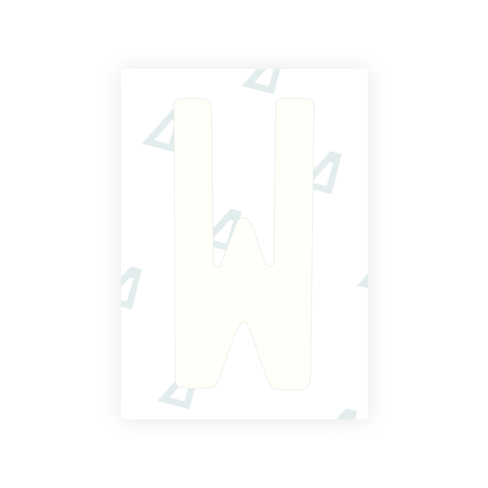 Alite Nanofilm for US (Colorado) license plates - Symbol "W"