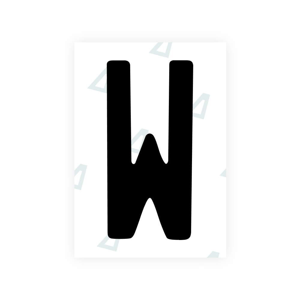 Alite Nanofilm for US (Colorado) license plates - Symbol "W"