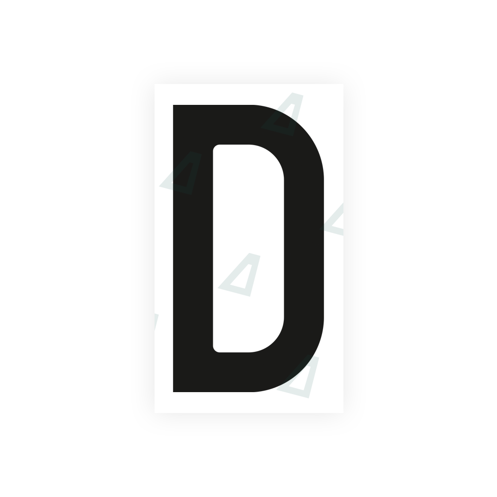 Alite Nanofilm for Czech Republic license plates - Symbol "D" - Alite