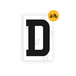 Alite Nanofilm for United Kingdom Moto license plates - Symbol "D" - Alite