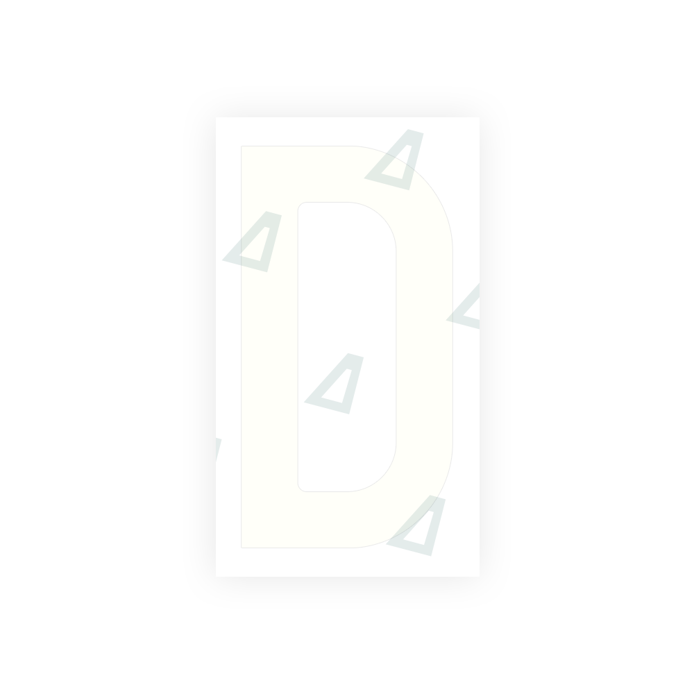 Alite Nanofilm for Czech Republic license plates - Symbol "D" - Alite