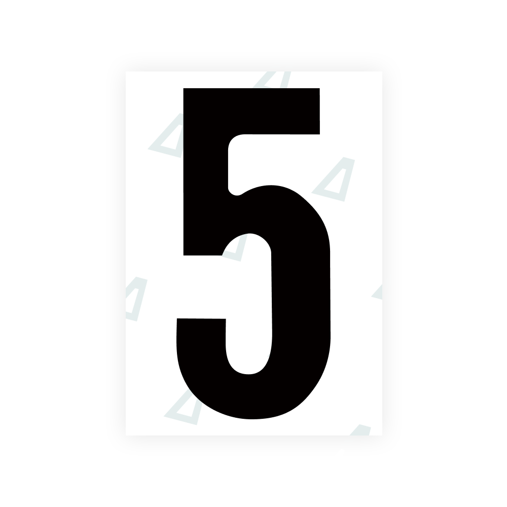 Alite Nanofilm for Dubai (Standard) number plates - Symbol "5"