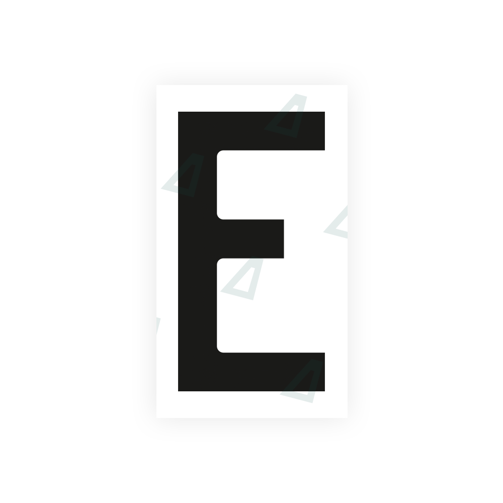Alite Nanofilm for Czech Republic license plates - Symbol "E" - Alite