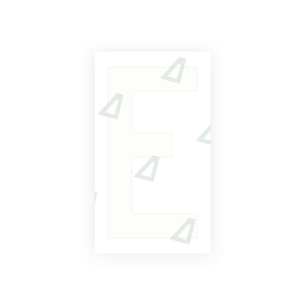 Alite Nanofilm for Czech Republic license plates - Symbol "E" - Alite