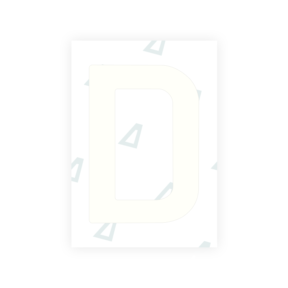 Alite Nanofilm for Estonia number plates - Symbol "D"