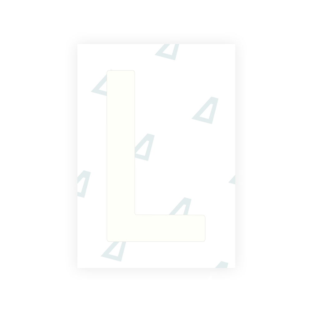 Alite Nanofilm for Estonia number plates - Symbol "L"