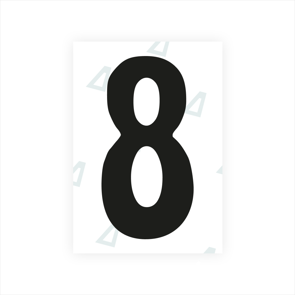 Alite Nanofilm para placas de matrícula da Etiópia - Símbolo "8"