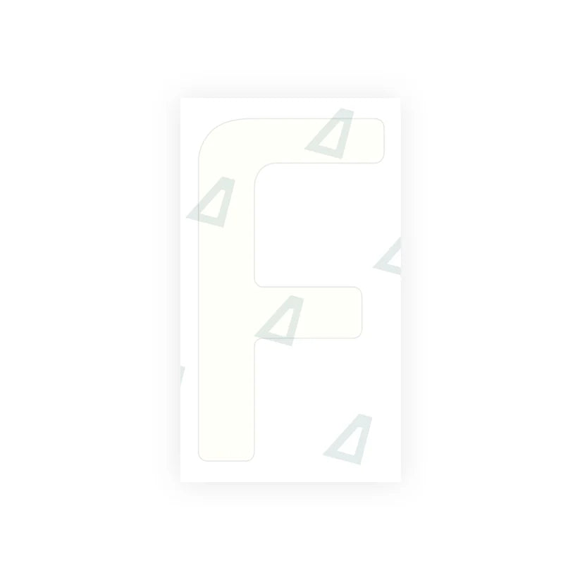 Alite Nanofilm für Tansania (Standard) Nummernschilder - Symbol "F"