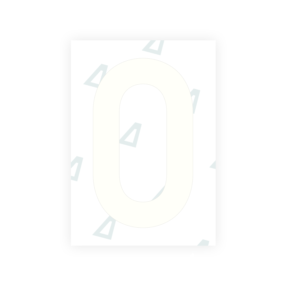 Alite Nanofilm for Finland license plates - Symbol "0"