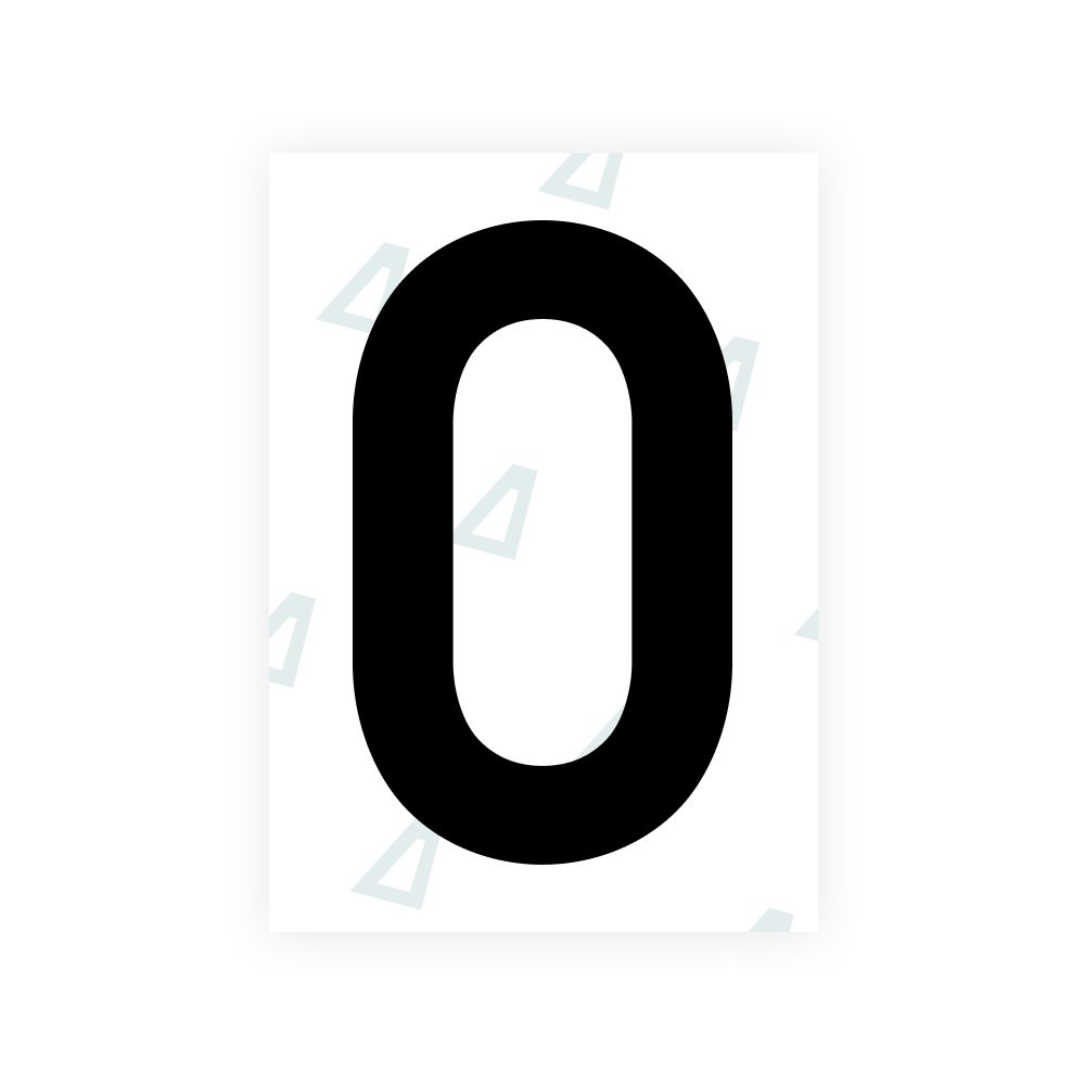 Alite Nanofilm for Finland license plates - Symbol "0"