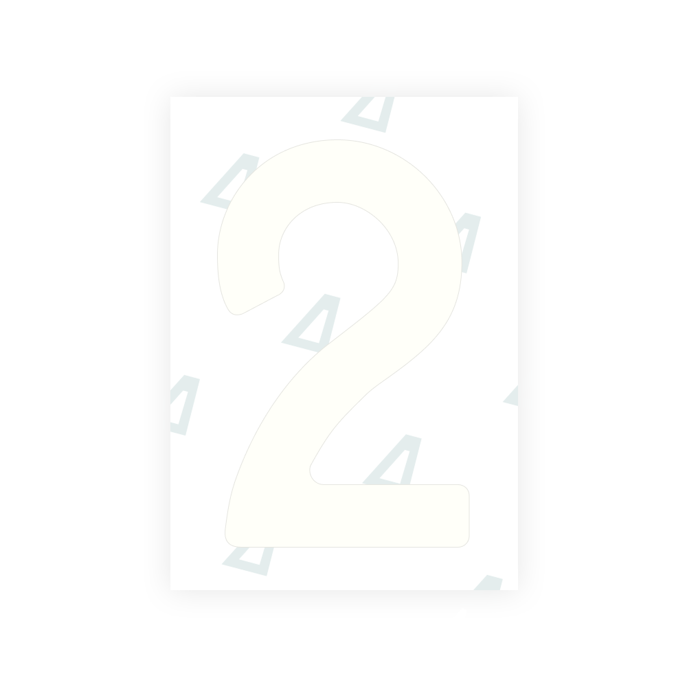 Alite Nanofilm for Finland license plates - Symbol "2"