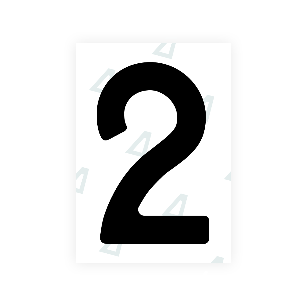 Alite Nanofilm for Finland license plates - Symbol "2"