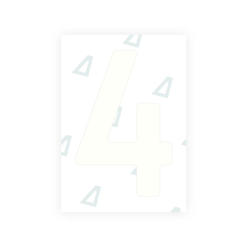 Alite Nanofilm for Finland license plates - Symbol "4"