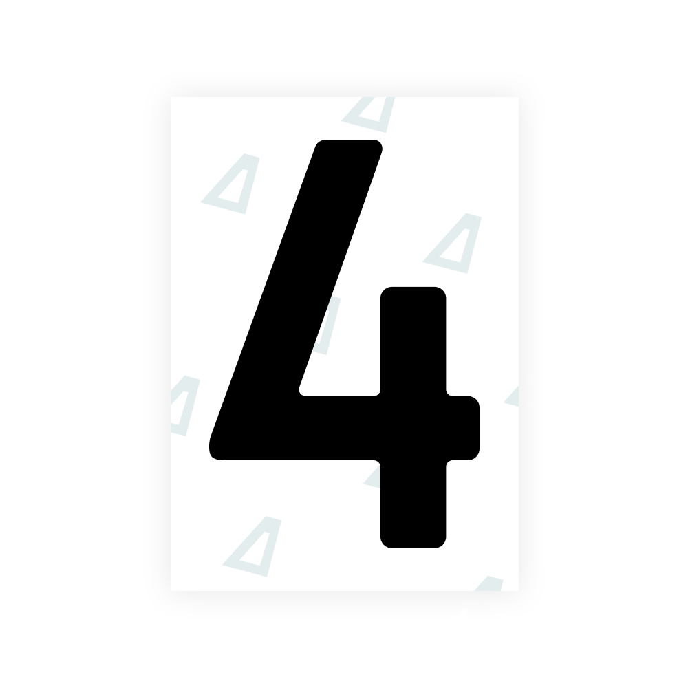 Alite Nanofilm for Finland license plates - Symbol "4"