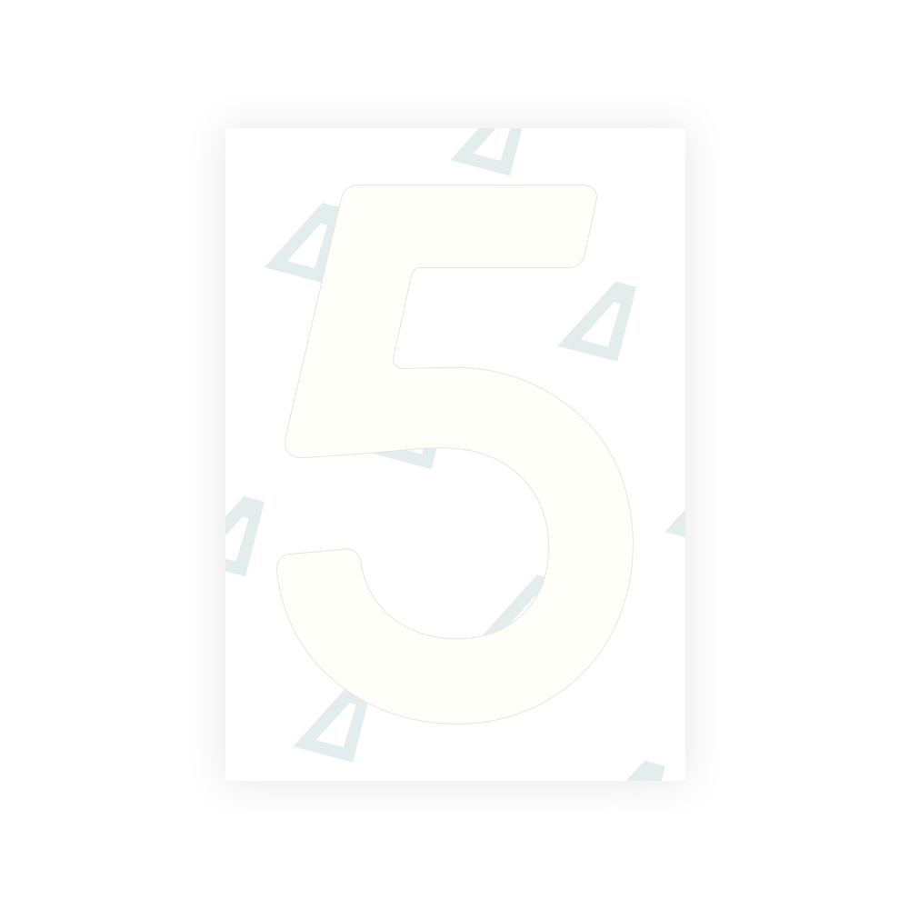 Alite Nanofilm for Finland license plates - Symbol "5"