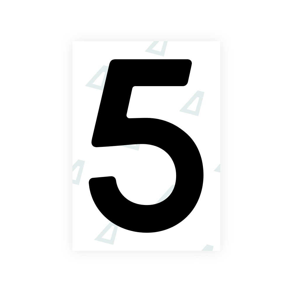 Alite Nanofilm for Finland license plates - Symbol "5"