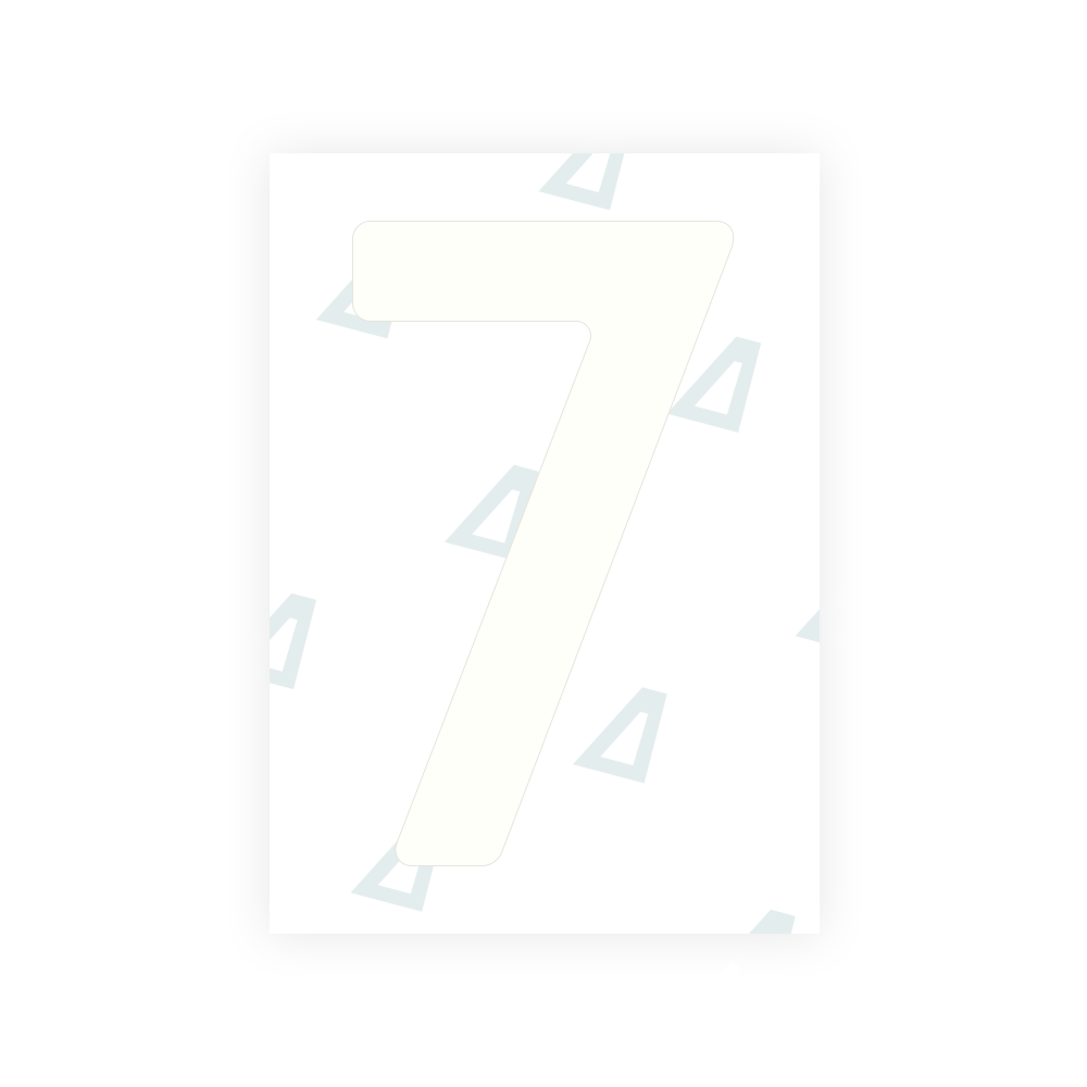 Alite Nanofilm for Finland license plates - Symbol "7"