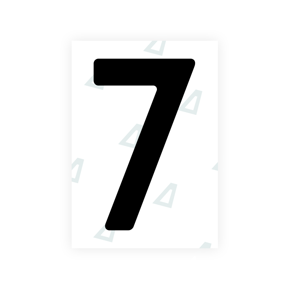 Alite Nanofilm for Finland license plates - Symbol "7"