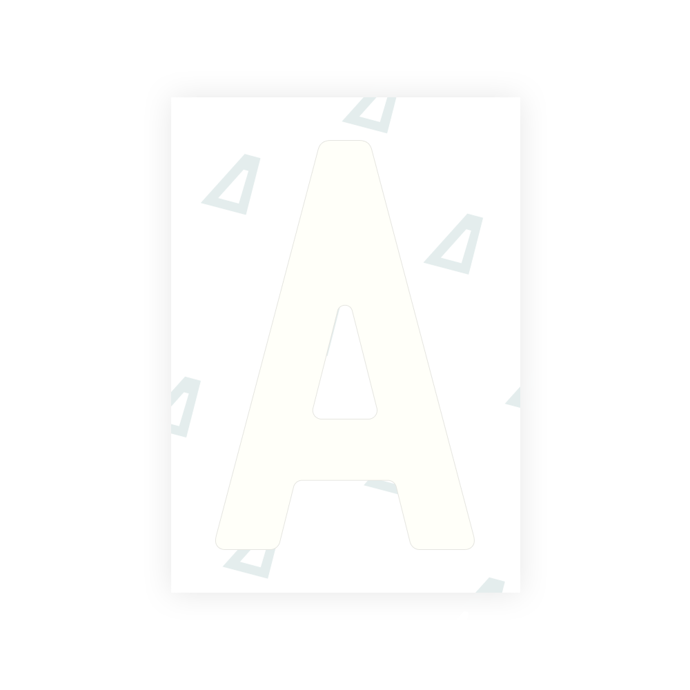 Alite Nanofilm for Finland license plates - Symbol "A"