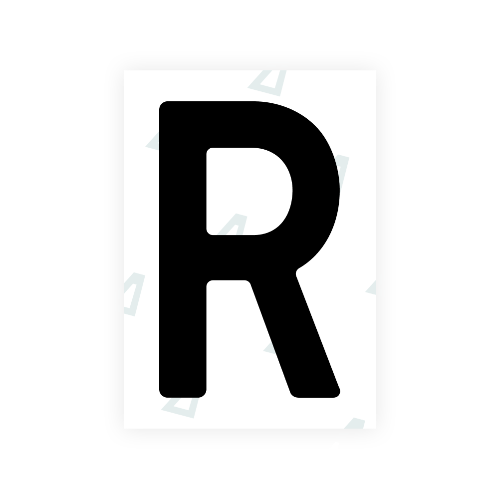 Alite Nanofilm for Finland license plates - Symbol "R"