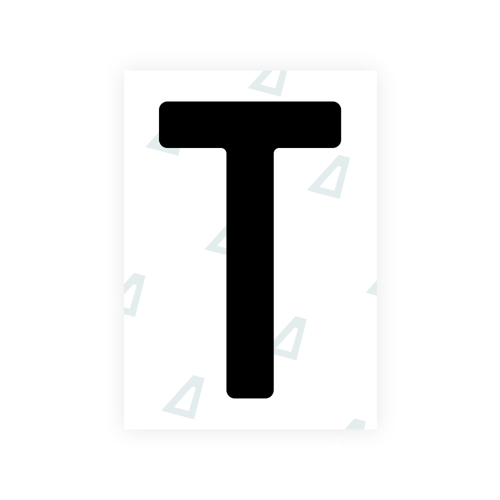 Nanopelícula Alite para matrículas de Finlandia - Símbolo "T"