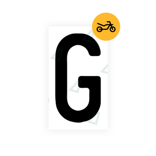 Alite Nanofilm for Switzerland Moto license plates - Symbol "G" - Alite