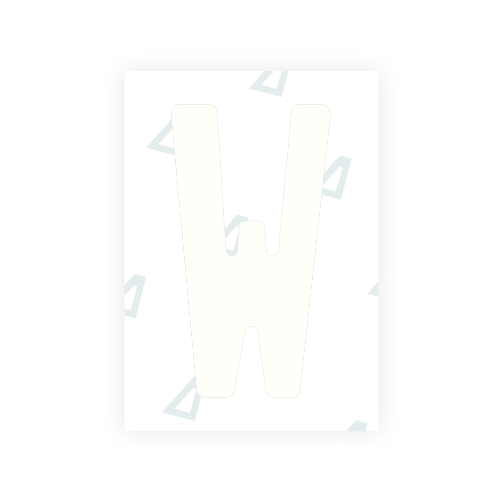 Alite Nanofilm for Georgia number plates - Symbol "W"