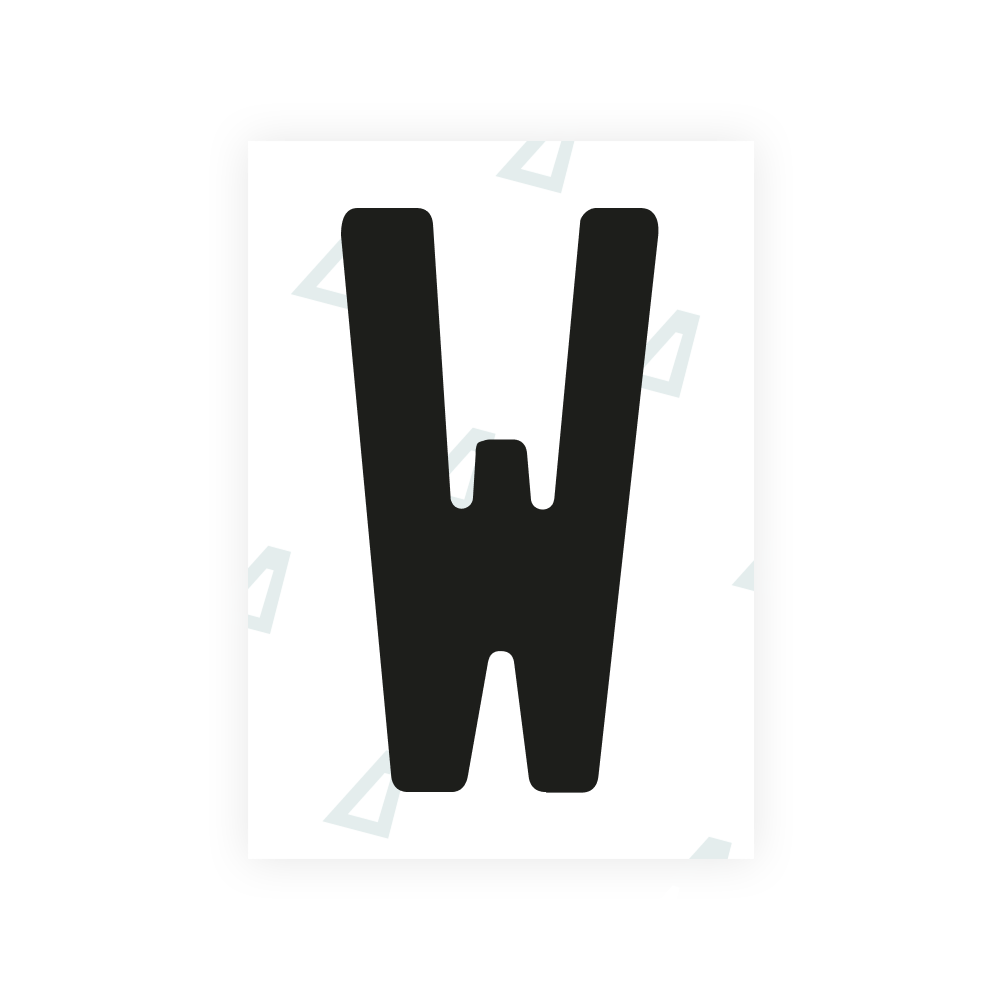 Alite Nanofilm for Georgia number plates - Symbol "W"