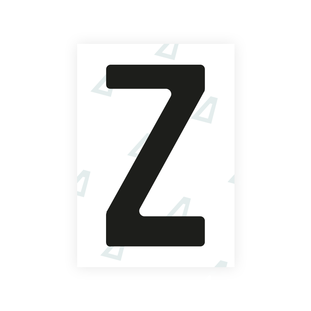 Alite Nanofilm for Georgia number plates - Symbol "Z"