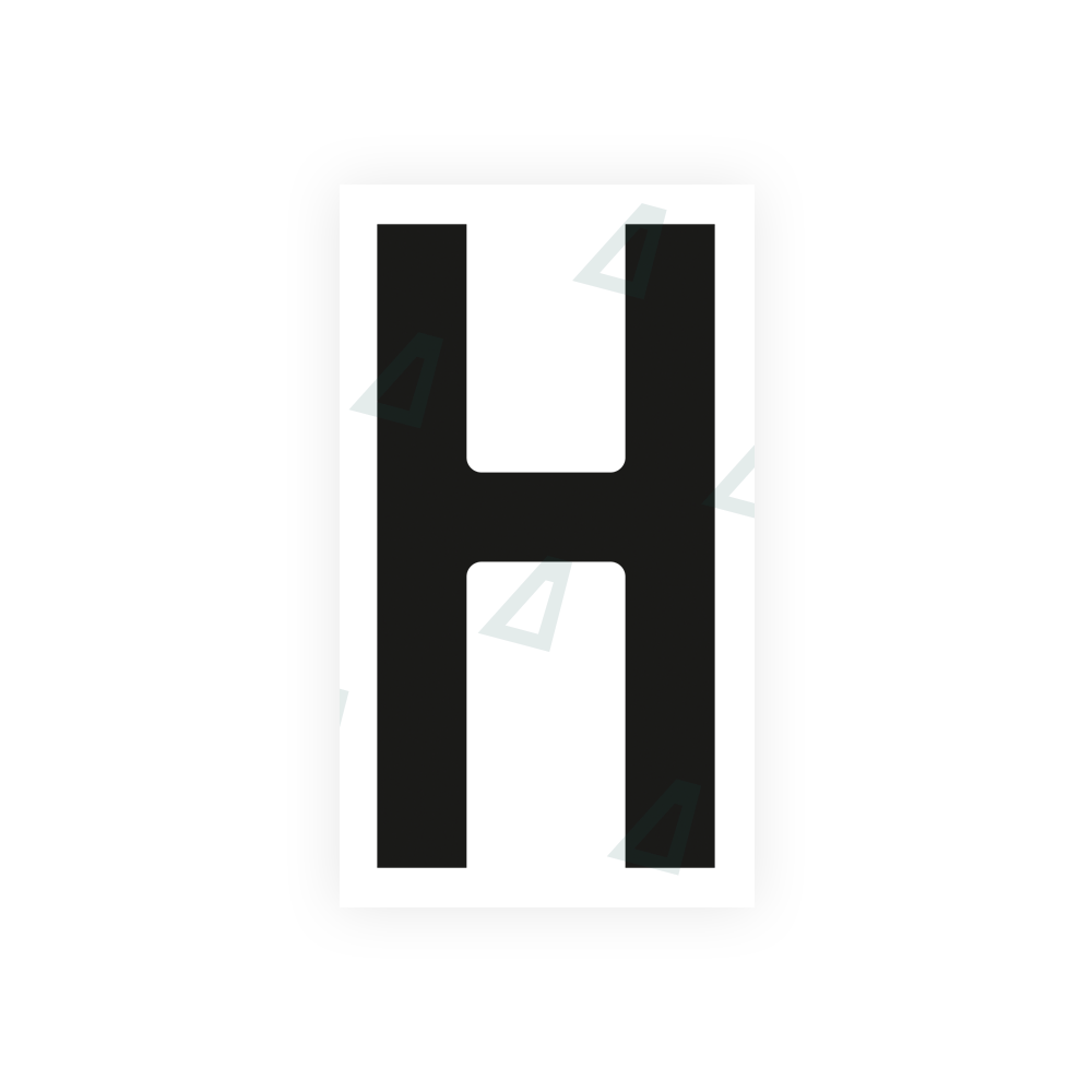 Alite Nanofilm for Czech Republic license plates - Symbol "H" - Alite