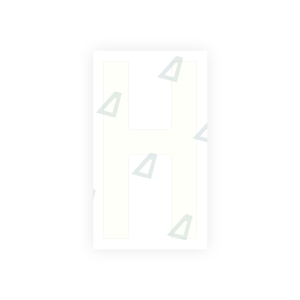 Alite Nanofilm for Czech Republic license plates - Symbol "H" - Alite