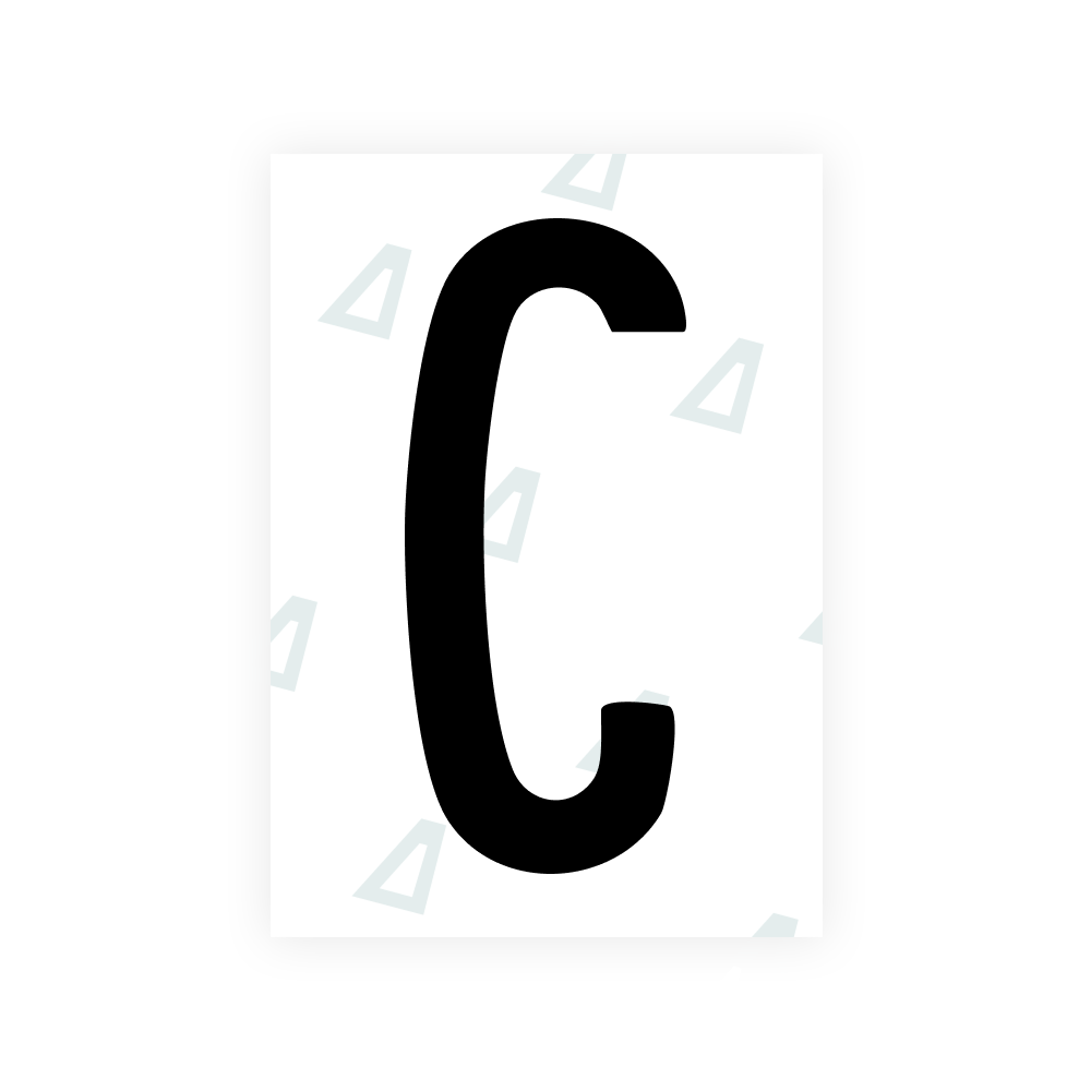 Alite Nanofilm for US (Hawaii) license plates - Symbol "C"