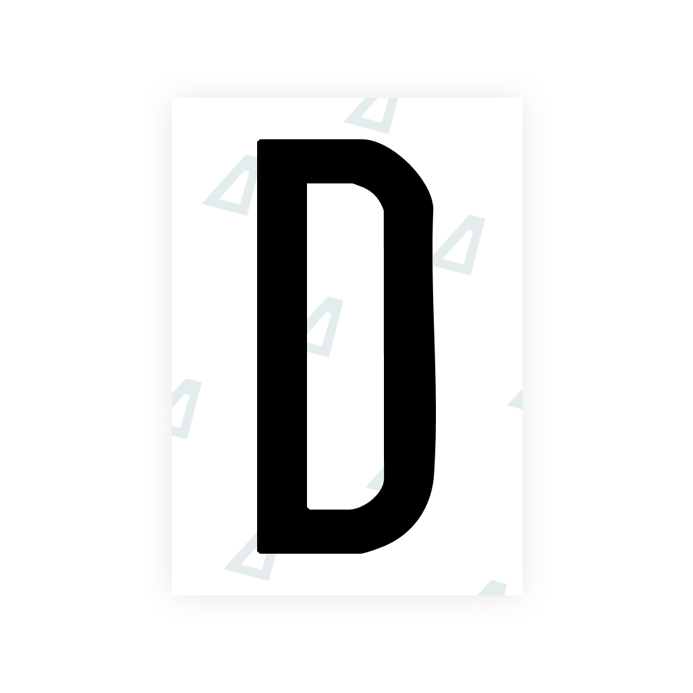 Alite Nanofilm for US (Hawaii) license plates - Symbol "D"