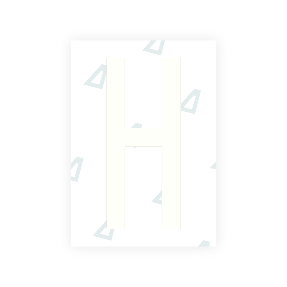 Alite Nanofilm for US (Hawaii) license plates - Symbol "H"