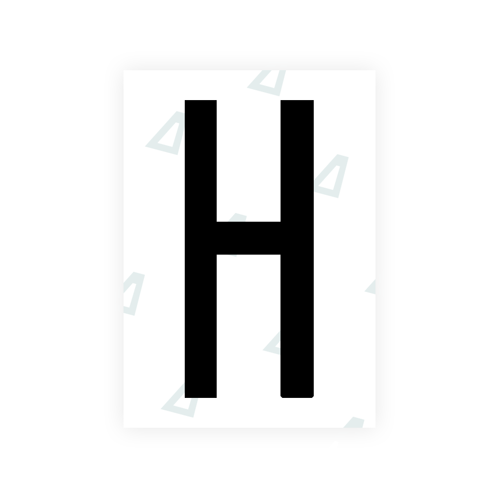 Alite Nanofilm for US (Hawaii) license plates - Symbol "H"