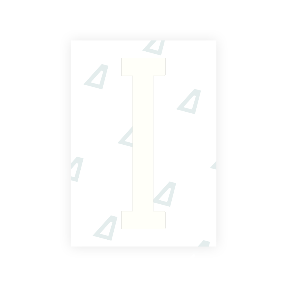 Alite Nanofilm for US (Hawaii) license plates - Symbol "I"