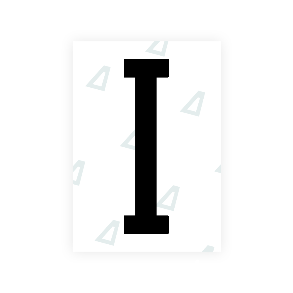 Alite Nanofilm for US (Hawaii) license plates - Symbol "I"