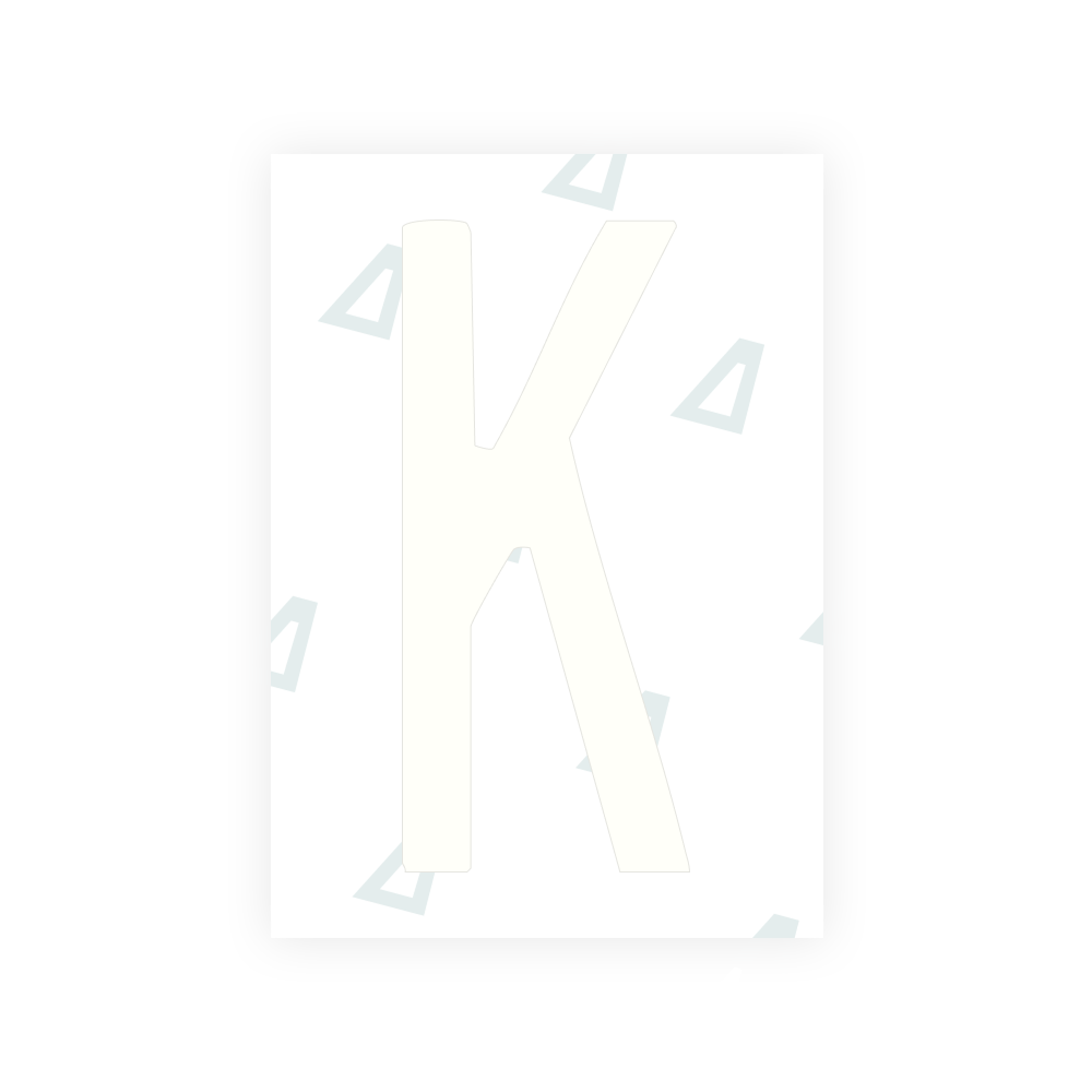 Alite Nanofilm for US (Hawaii) license plates - Symbol "K"