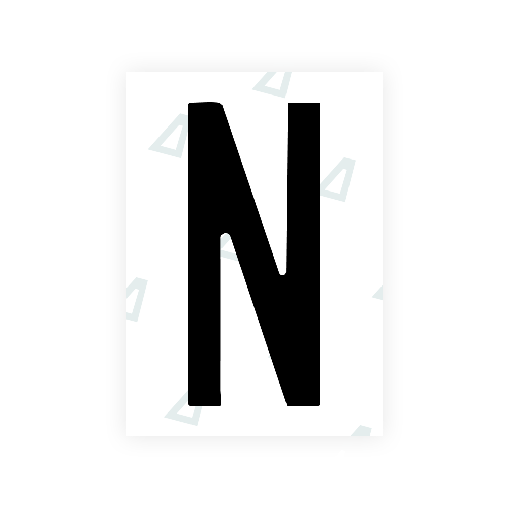 Alite Nanofilm for US (Hawaii) license plates - Symbol "N"