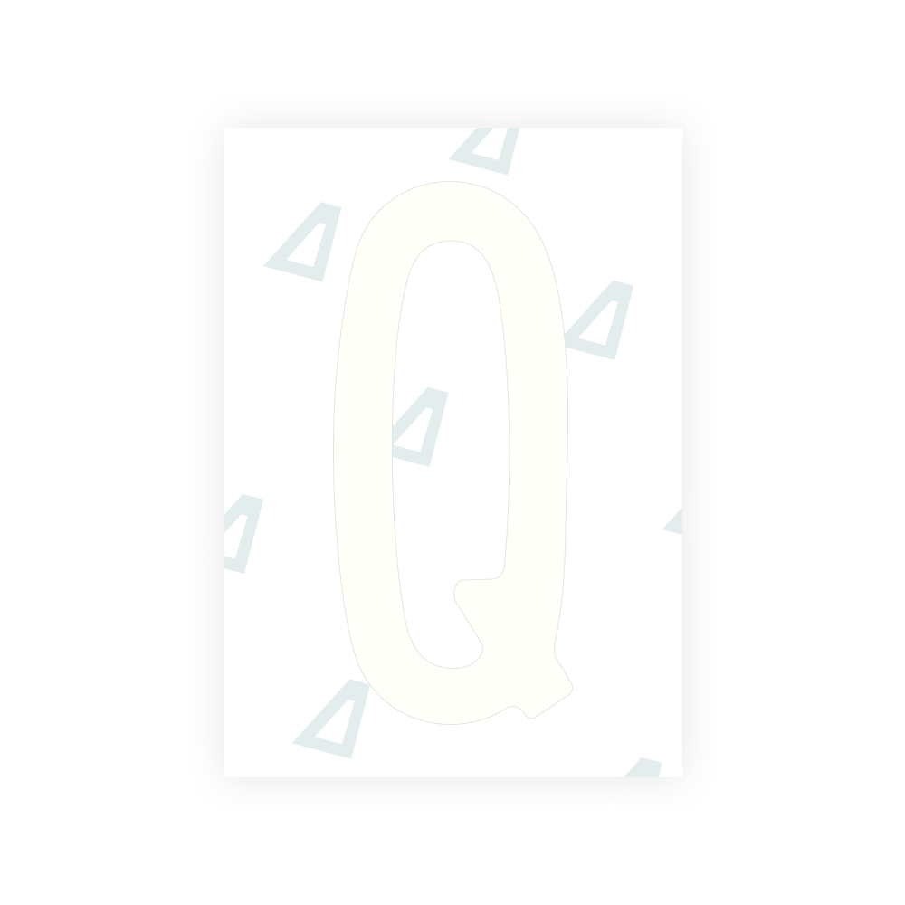 Alite Nanofilm for US (Hawaii) license plates - Symbol "Q"