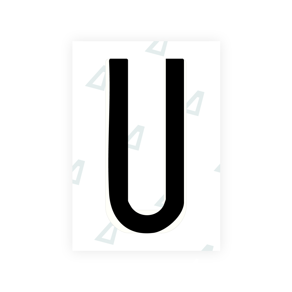Alite Nanofilm for US (Hawaii) license plates - Symbol "U"