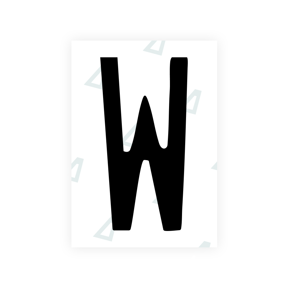 Alite Nanofilm for US (Hawaii) license plates - Symbol "W"