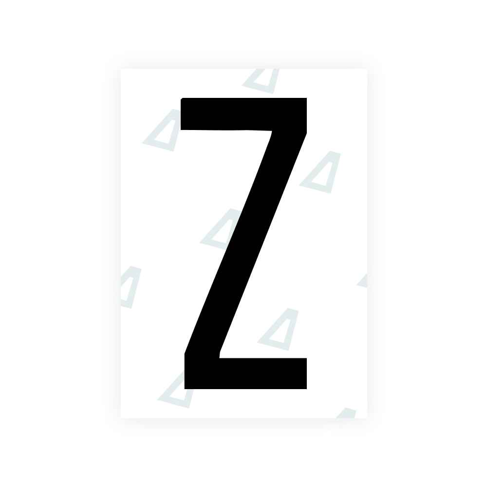 米国(ハワイ)ナンバープレート用 Alite ナノフィルム - シンボル「Z」