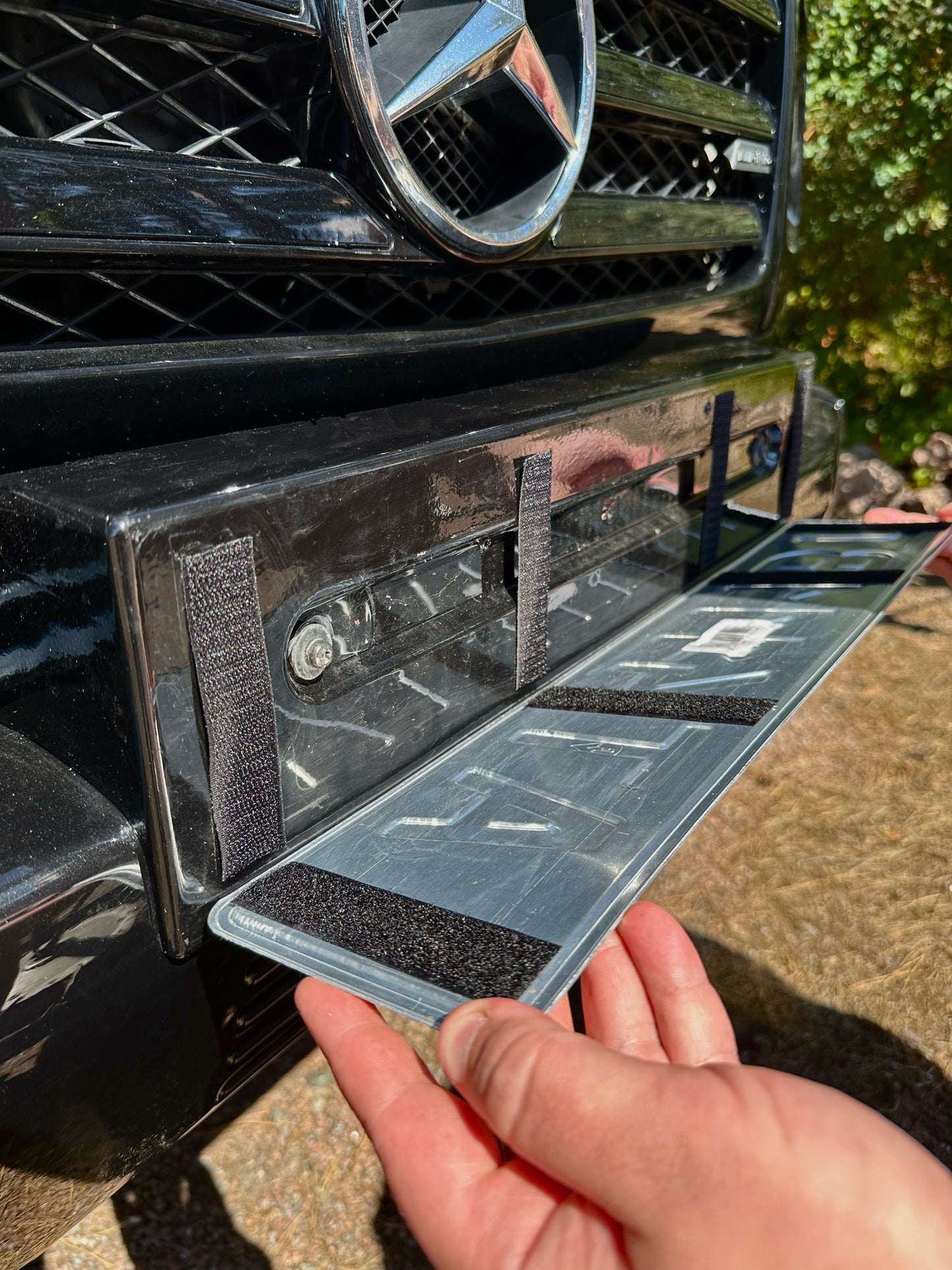 Dark Slate Gray Frameless License Plate Mount Alite™ Slim Tapes (2 Plates)